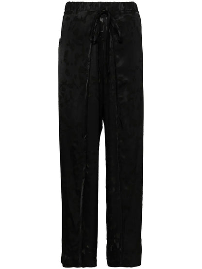 Fold High-Waist Palazzo Trousers