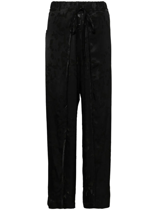 Fold High-Waist Palazzo Trousers