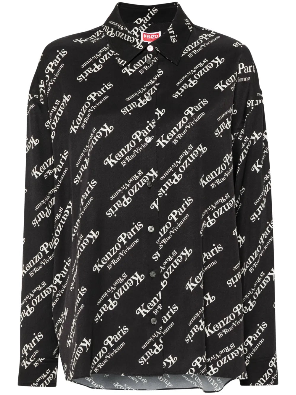 Logo-Print Twill Shirt