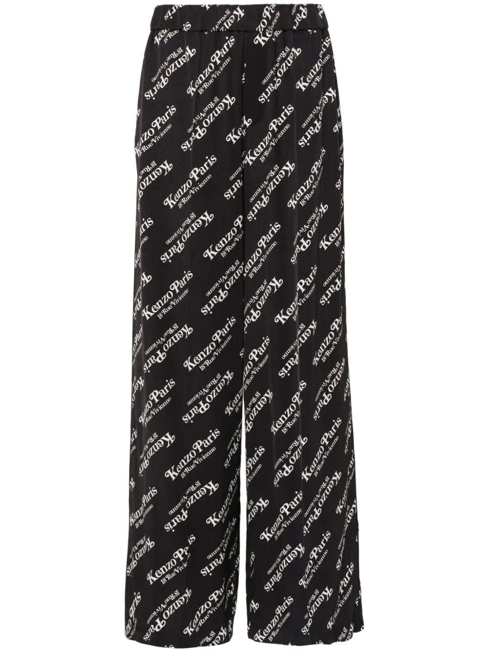 Logo-Print Twill Trousers
