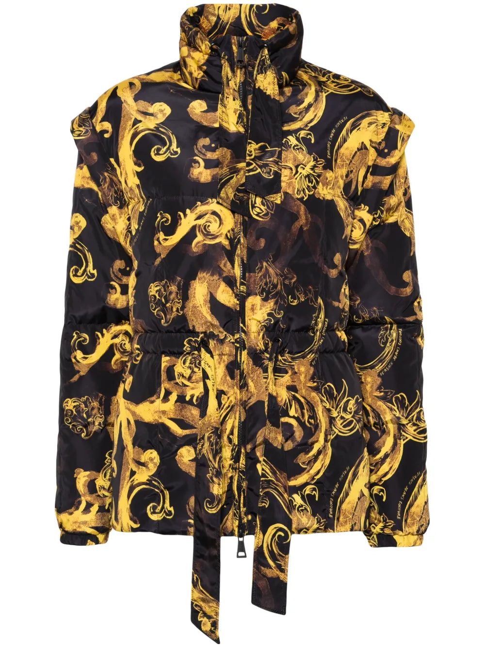 Barocco-Print Down Jacket
