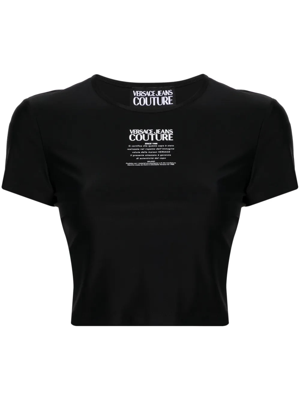 Logo-Print Cropped T-Shirt