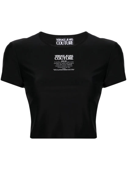 Logo-Print Cropped T-Shirt
