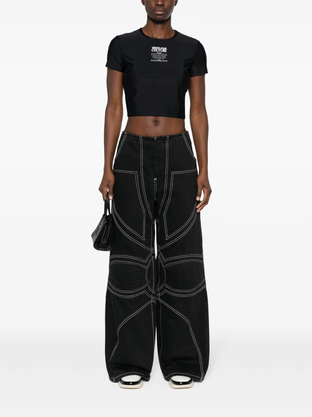 Logo-Print Cropped T-Shirt