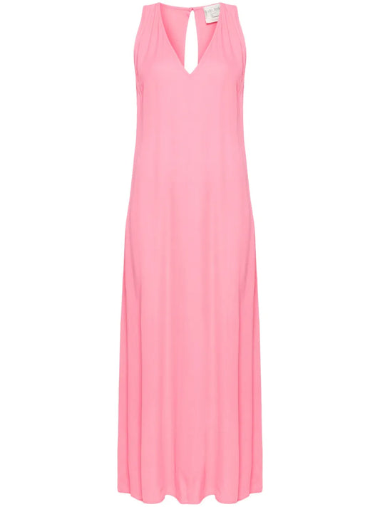V-Neck Shift Maxi Dress