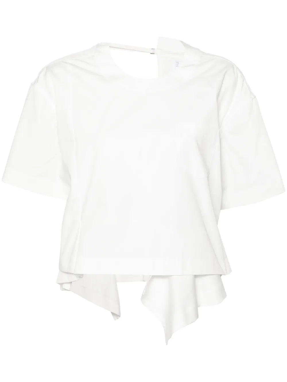 Asymmetric Poplin T-Shirt