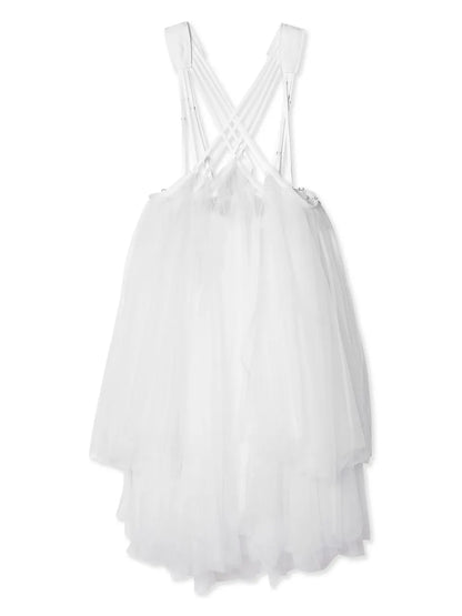Harness-Fastened Tulle Skirt