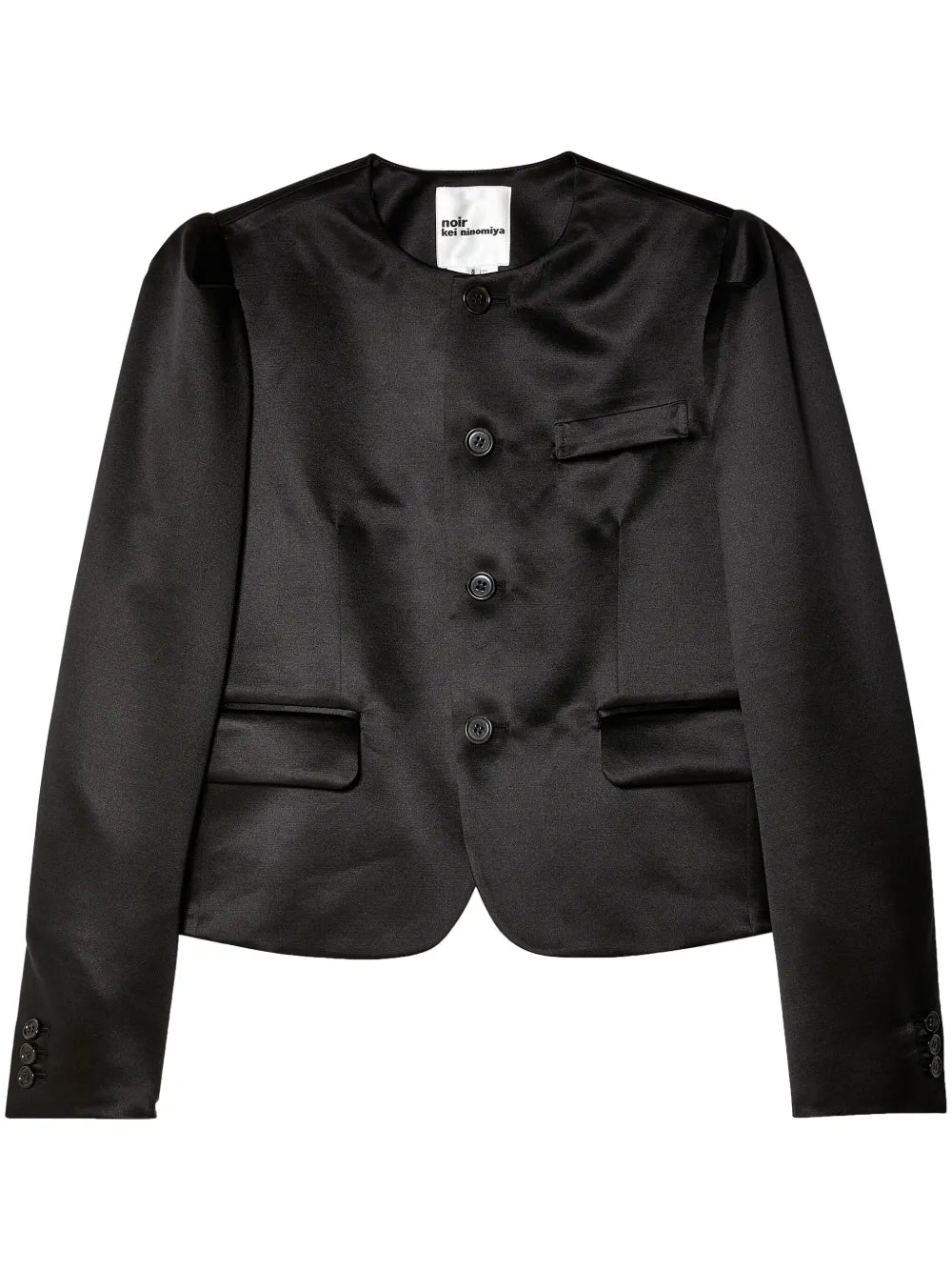 Button-Up Cropped Jacket