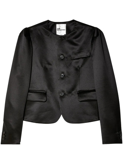 Button-Up Cropped Jacket