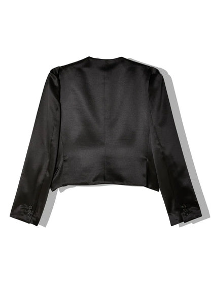 Button-Up Cropped Jacket