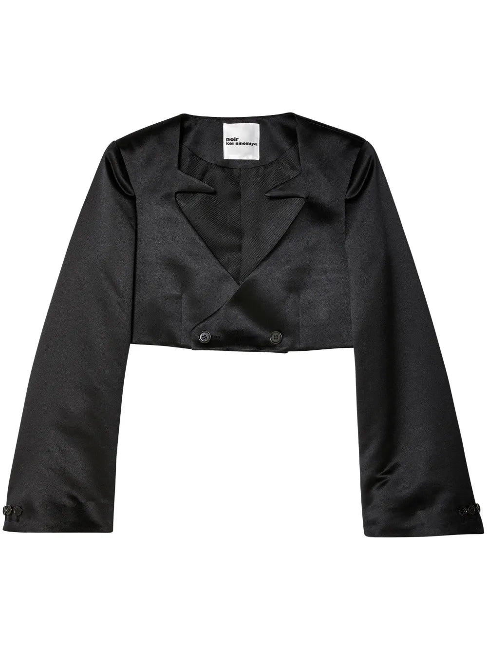 Double-Breasted Cropped Blazer
