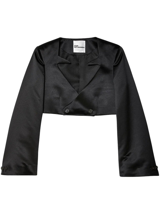 Double-Breasted Cropped Blazer