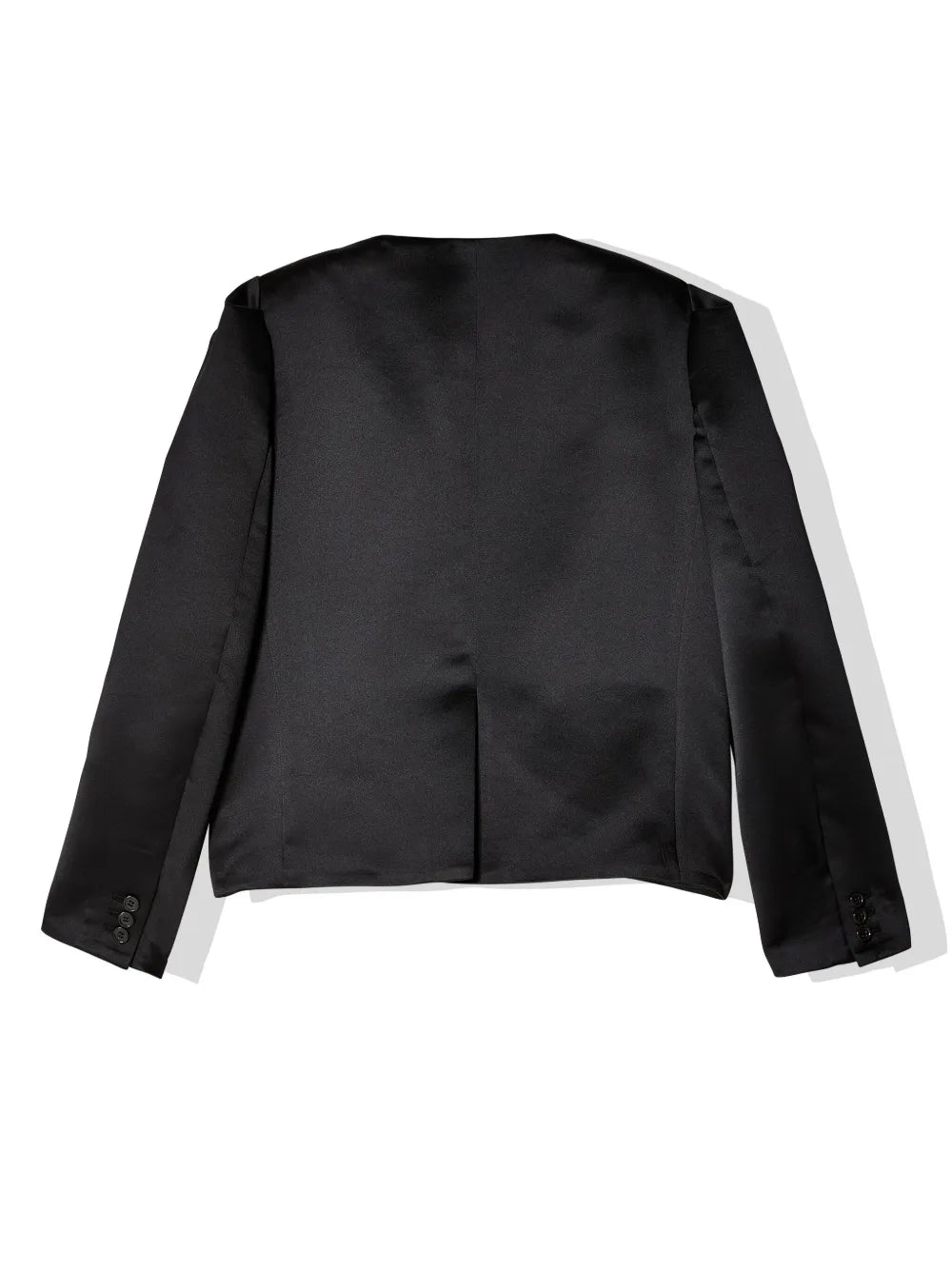Satin Single-Breasted Blazer