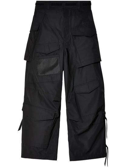 Wide-Leg Cargo Trousers