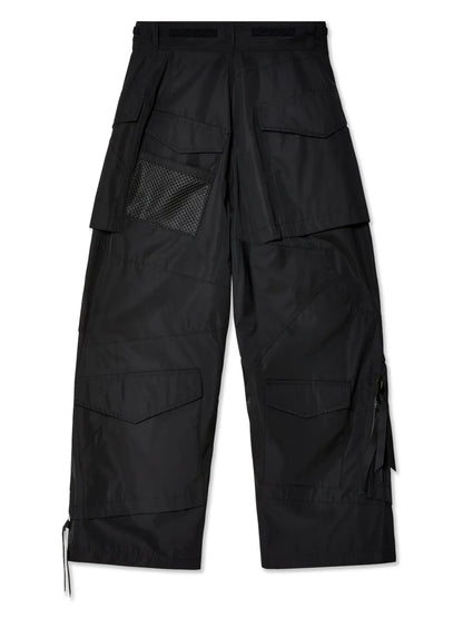 Wide-Leg Cargo Trousers