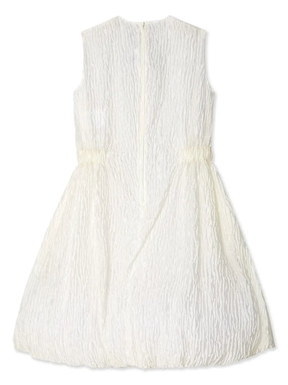 Crinkled Sleeveless Minidress