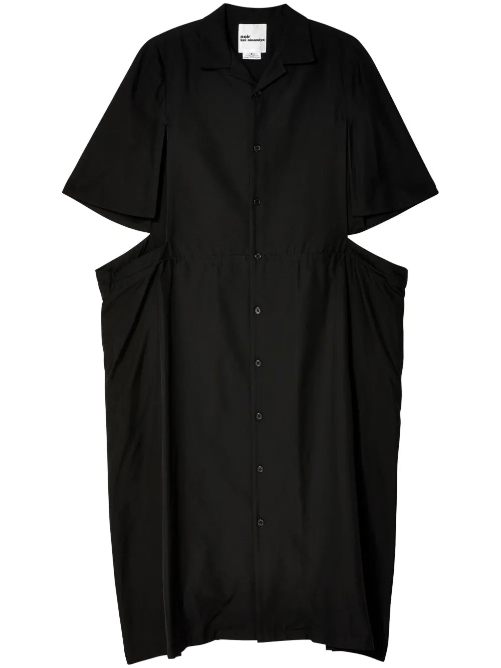 Cut-Out Cotton Shirtdress
