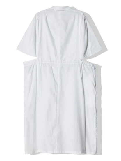 Cut-Out Cotton Shirtdress