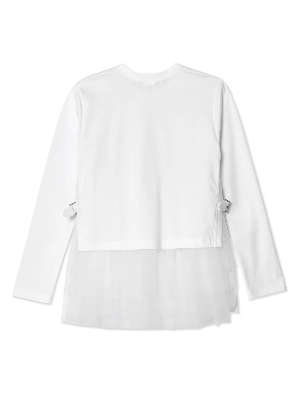 Tulle-Layer Cotton T-Shirt