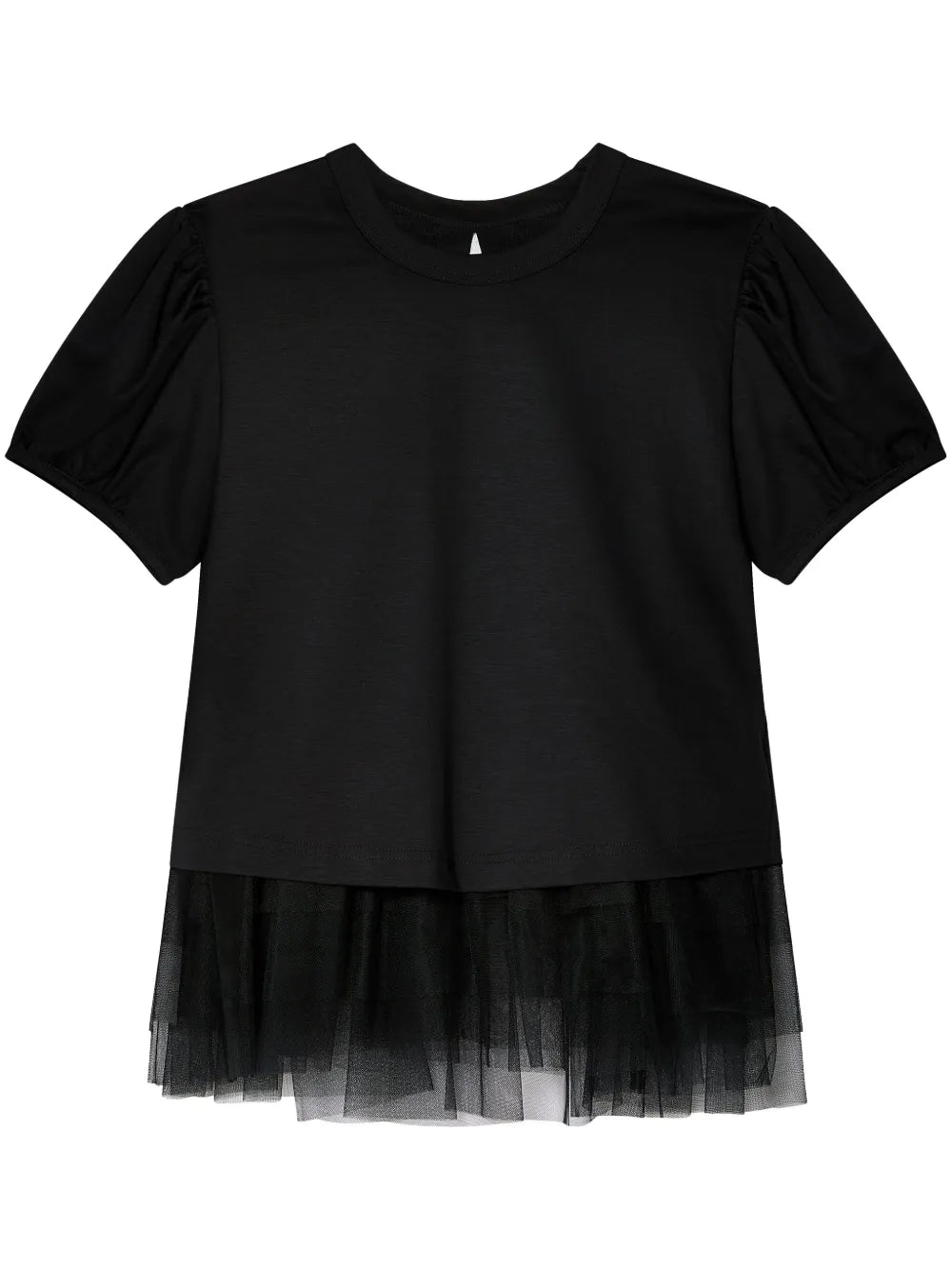 Tulle-Layer Blouse