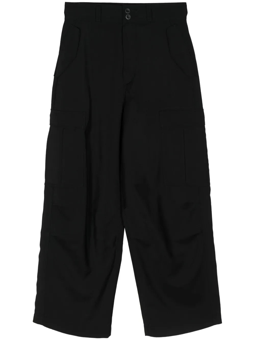 Wide-Leg Cargo Trousers