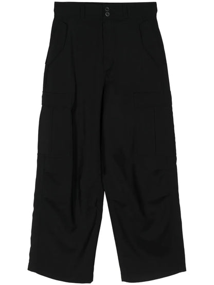 Wide-Leg Cargo Trousers