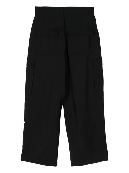 Wide-Leg Cargo Trousers