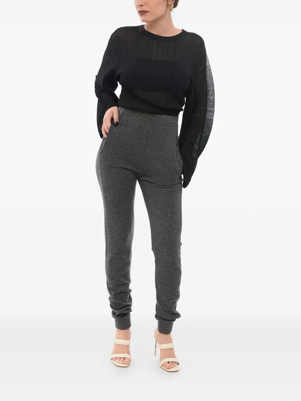 High-Waisted Cashmere Leggings