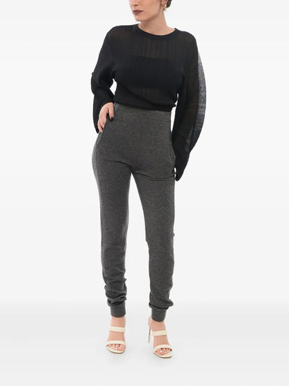 High-Waisted Cashmere Leggings