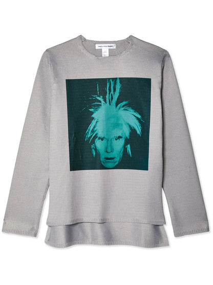 Graphic-Print Layered Jumper