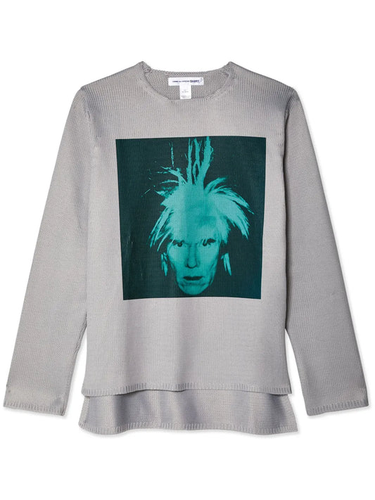 Graphic-Print Layered Jumper