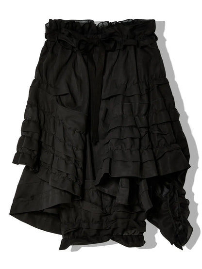 Draped Asymmetric Skirt