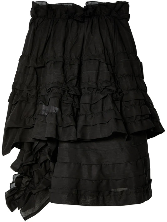 Draped Asymmetric Skirt