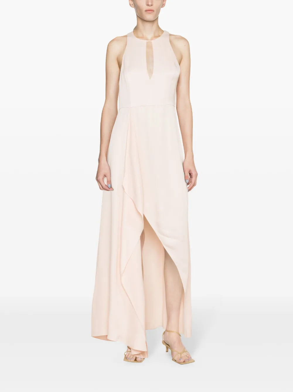 Asymmetric Satin Dress