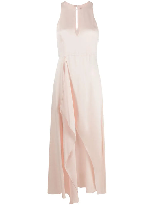 Asymmetric Satin Dress