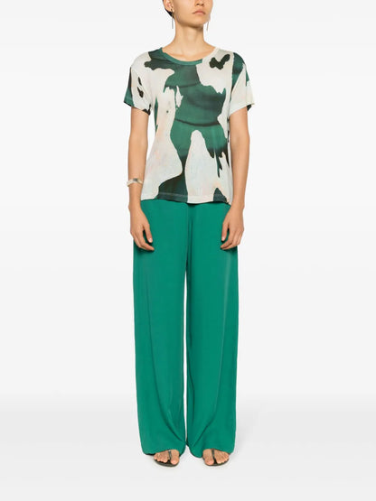 Abstract-Print T-Shirt