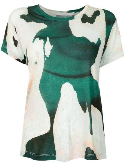Abstract-Print T-Shirt