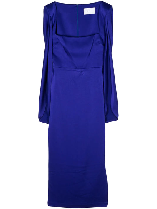 Draped-Design Dress
