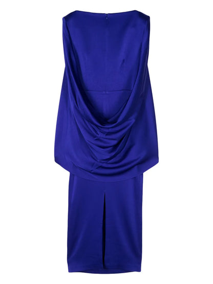 Draped-Design Dress