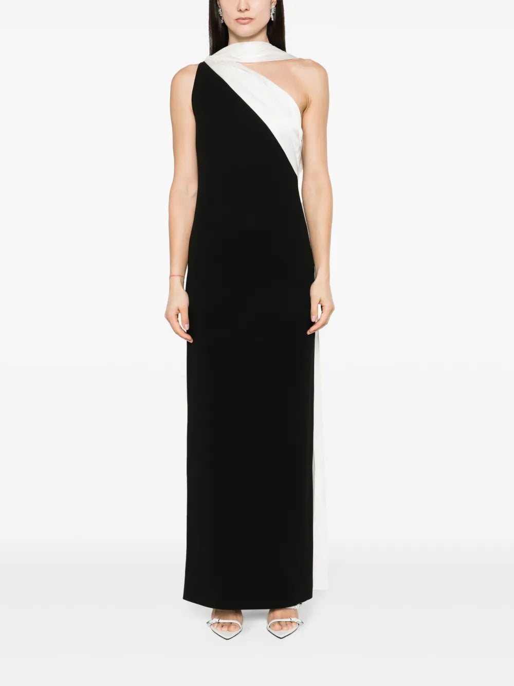 One-Shoulder Cady Maxi Dress