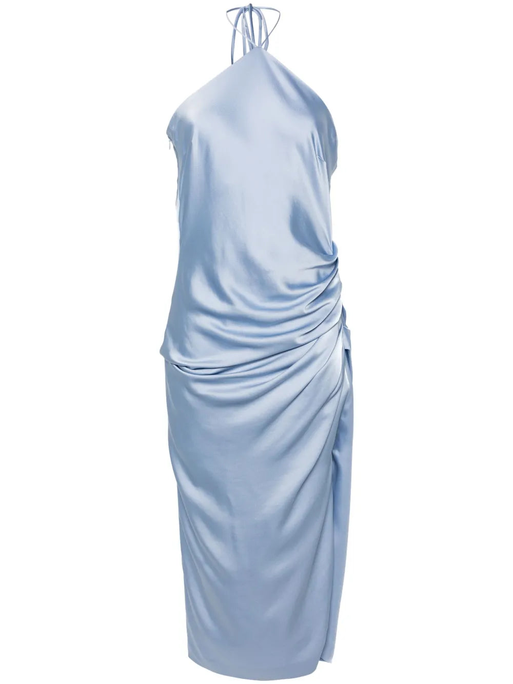 Hansel Halterneck Satin Midi Dress