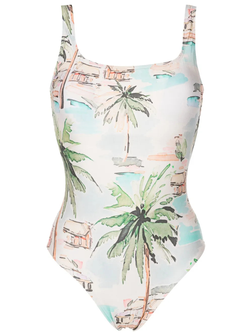 Graphic-Print One-Piece Swimsuit