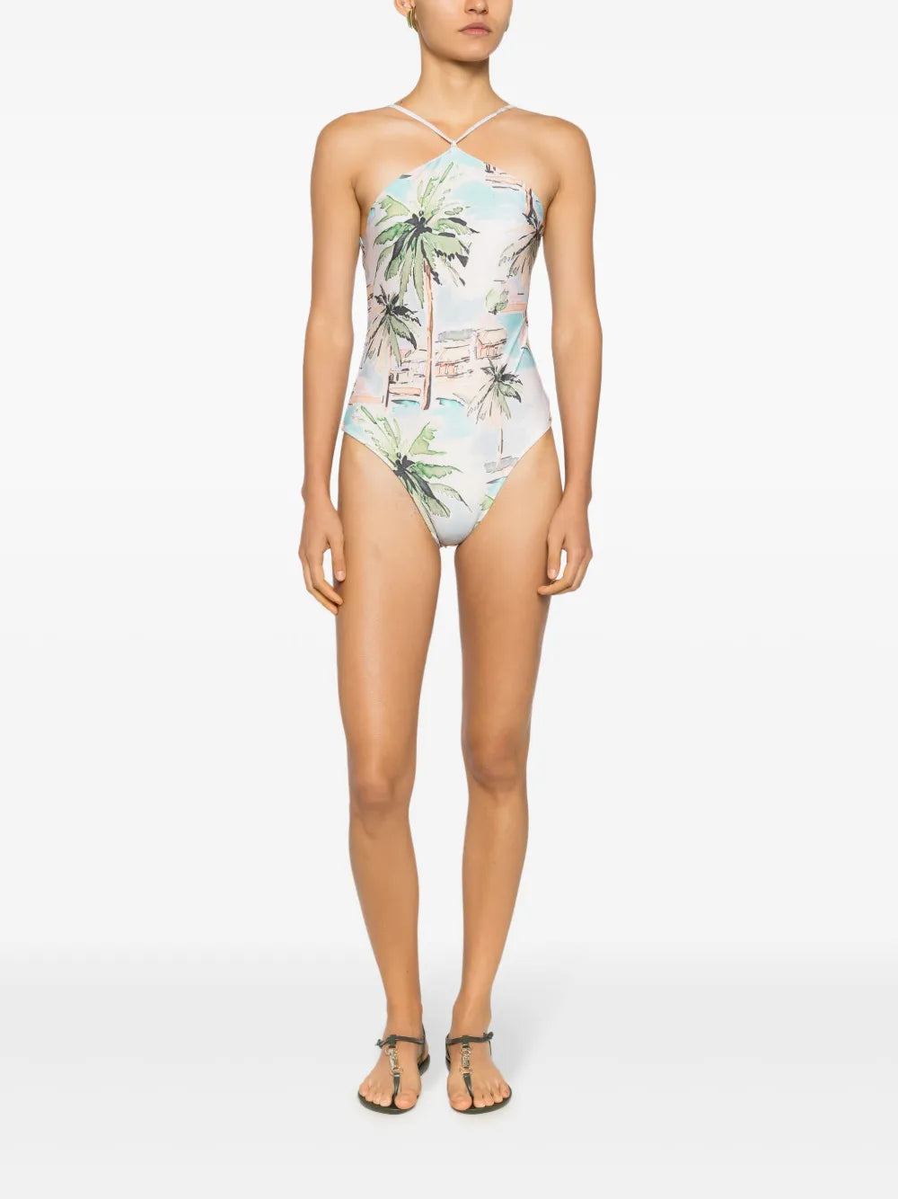 Graphic-Print One-Piece Swimsuit