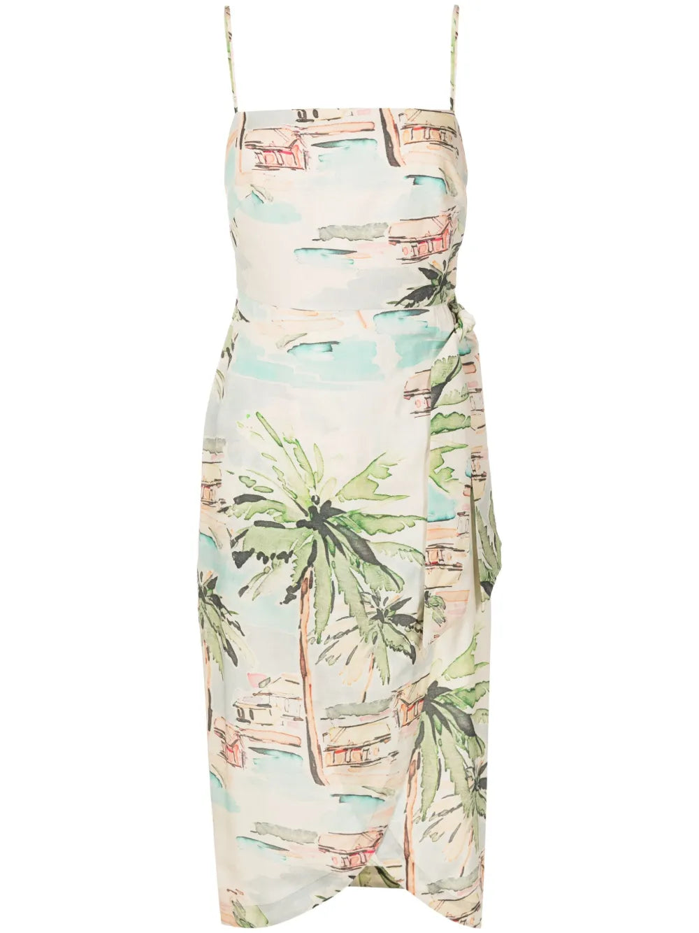 Pareo Printed Midi Dress