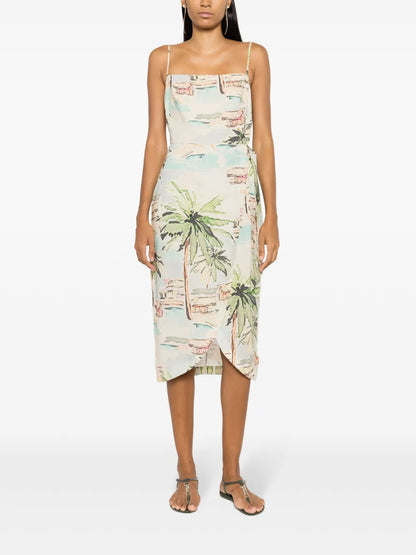 Pareo Printed Midi Dress