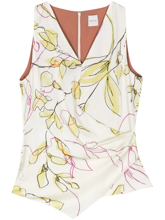 Floral-Print Top