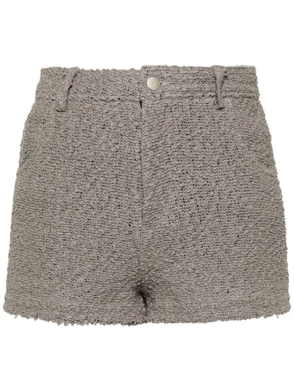 Daphna High-Waisted Bouclé Shorts