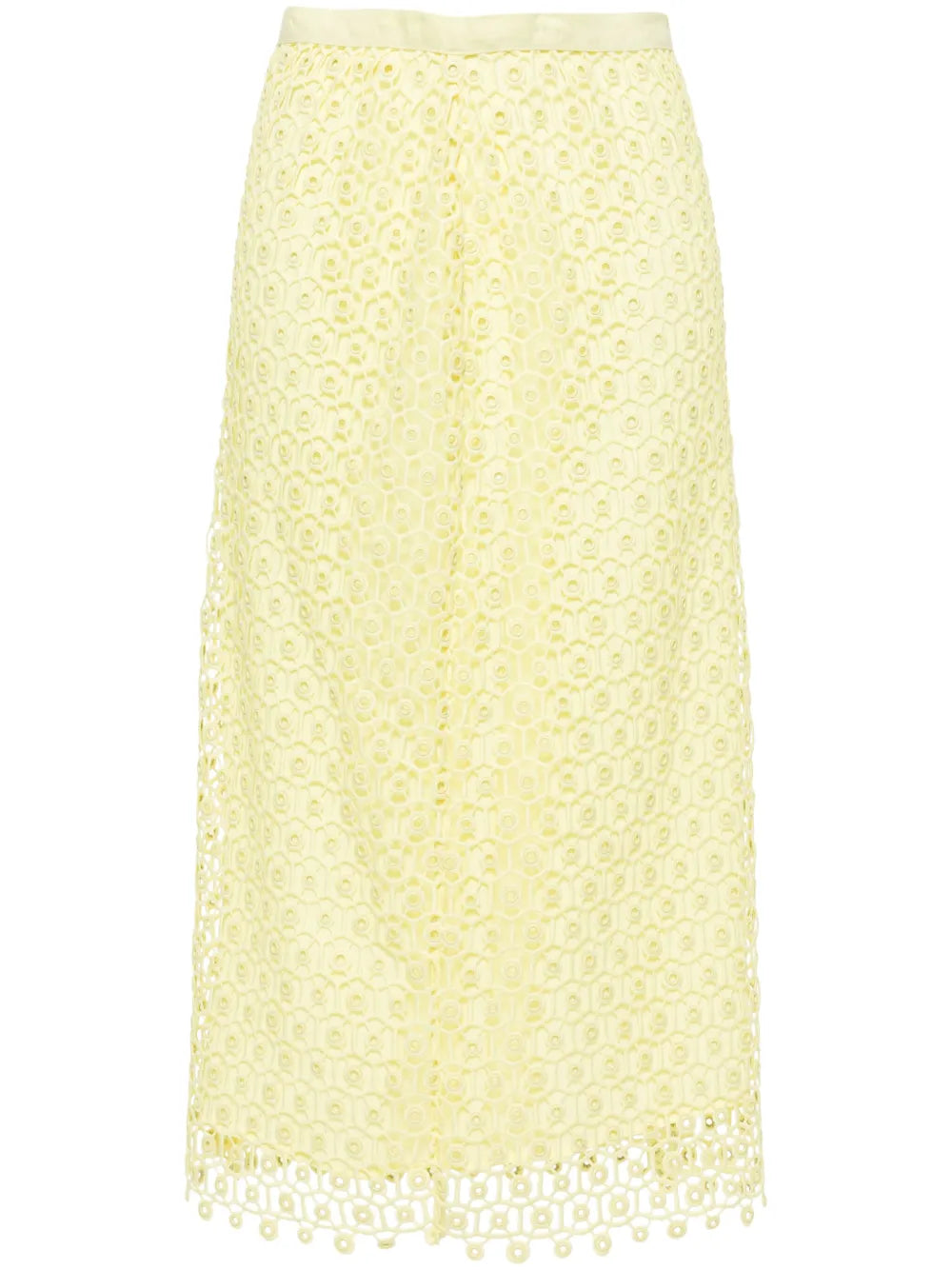 Karolina Open-Knit Midi Skirt