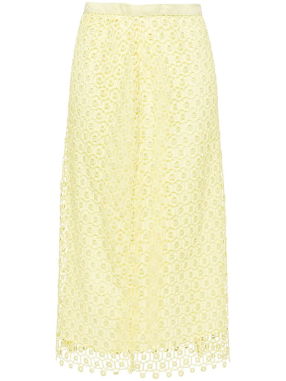 Karolina Open-Knit Midi Skirt