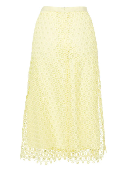 Karolina Open-Knit Midi Skirt